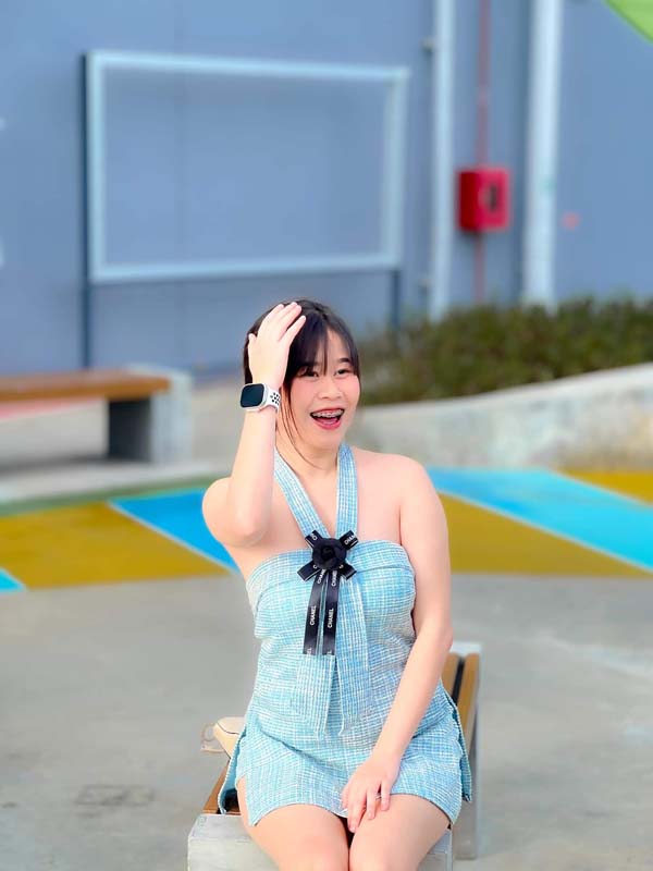 Fah Siriyakorn แจกวาร์ป ฟ้า น้อย สาวอวบ อกเด้ง ดาวติ๊กต็อค ยั่ว 18+ 16