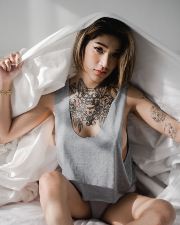 Mint Kullanan แจกวาร์ป มิ้น โอลี่แฟน สาวแซ่บ ลุกเท่ย์ รอยสักสวย อกบึ้ม 31